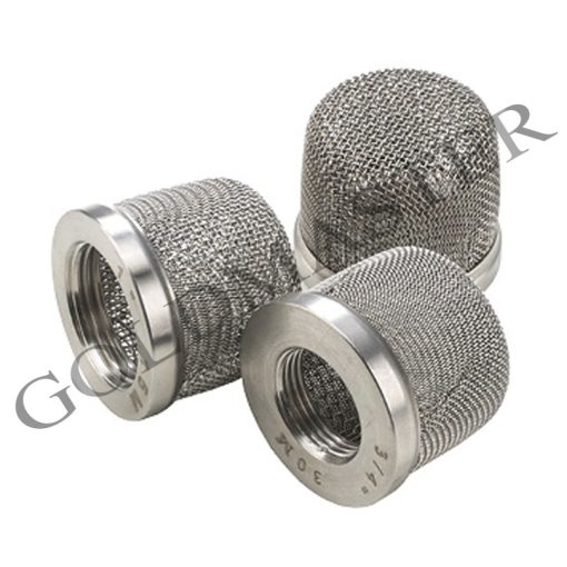 filtro aspiración inoxidable Ø 47mm x 40mm rosca 1/2" 10 mallas