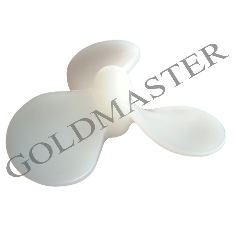 helice marina pvdf de diametro 150mm unión eje hembra ciega metrica 16mm