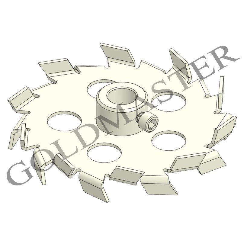 helice disco cowles DCP-P en acero inoxidable 304 tratado de diametro 400 para eje 35mm - Imagen 3