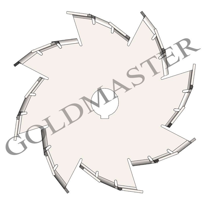 helice cowles DCV de acero inoxidable de diametro 200mm con agujero de 35mm - Imagen 3