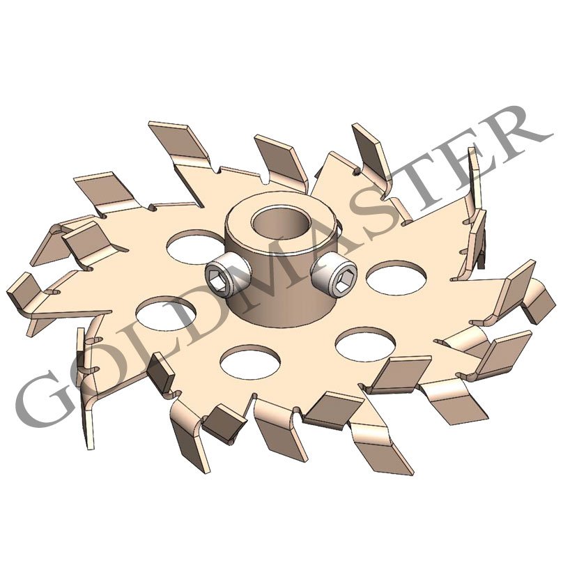 helice cowles DCVP-P en acero inoxidable diametro 200mm eje de 20mm pasante