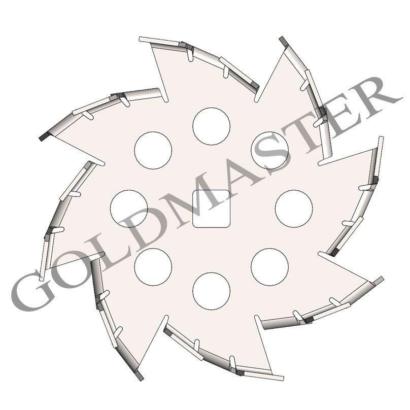 helice disco cowles DCVP en acero inoxidable diametro 200mm - Imagen 3