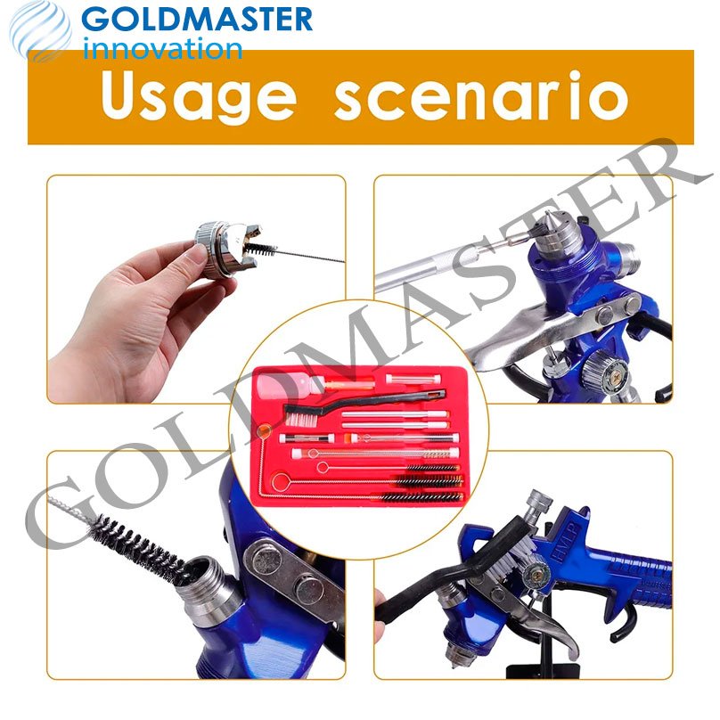 kit cepillos mantenimiento de limpieza pistola pintar 22pc ls-207 - Imagen 5