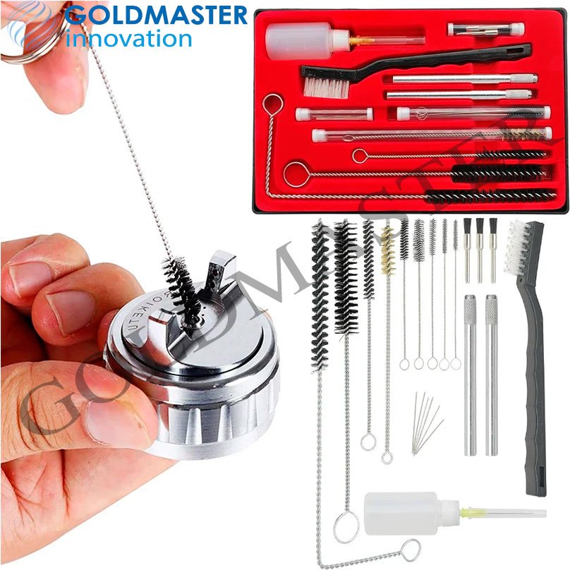 kit cepillos mantenimiento de limpieza pistola pintar 22pc ls-207 - Imagen 8