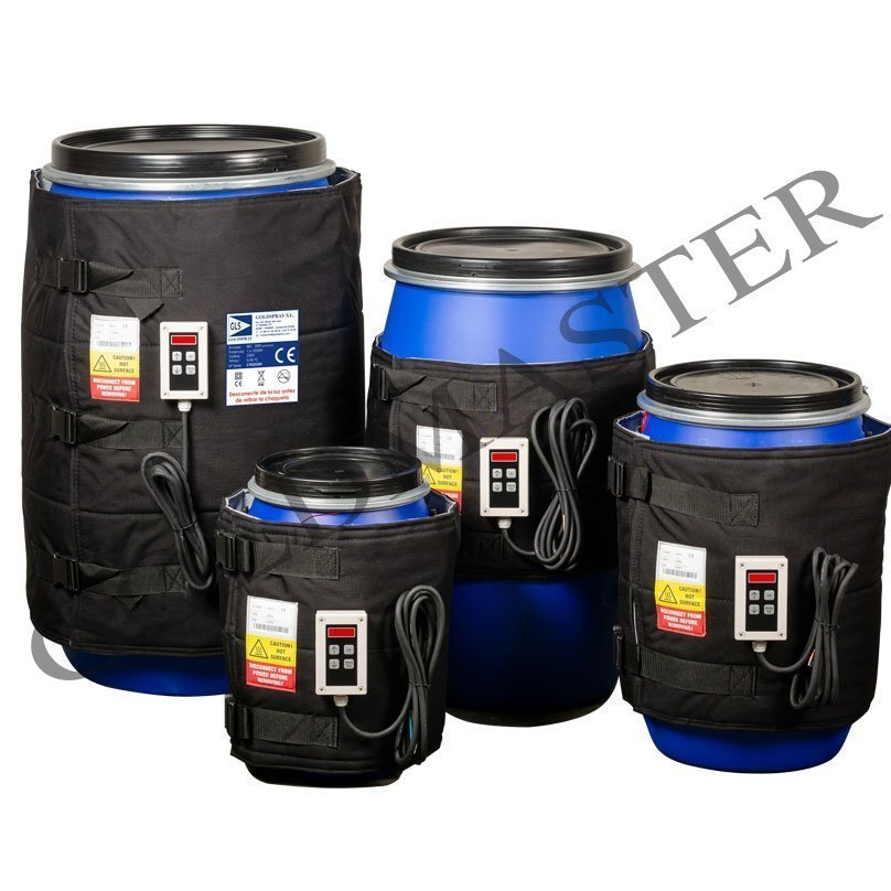camisa calefactora envase plastico 105/120 litros 230v 640w 0 a 90ºc controlador digital - Imagen 3