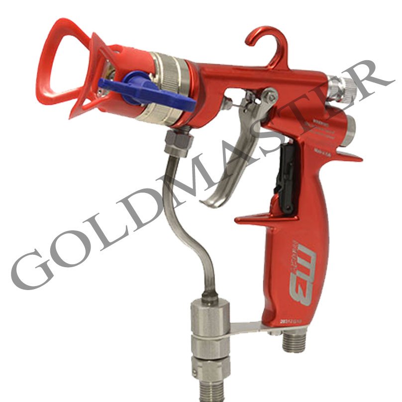 Pistola mista aire asistido mach3 con boquilla reversible tipo SC6 extra fina - Imagen 2